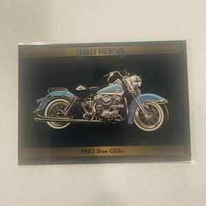 1992 Collect-A-Card Harley-Davidson Series 2 162 1963 FLH Duo Glide Trading Card